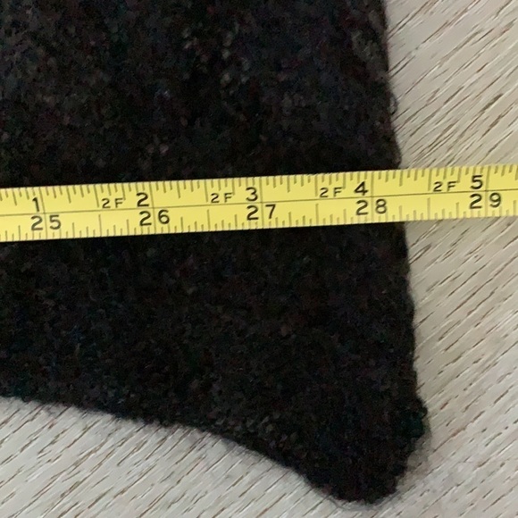 Lauren Ralph Lauren wool oversized scarf wrap cover up super soft black 28x82 - Picture 2 of 7